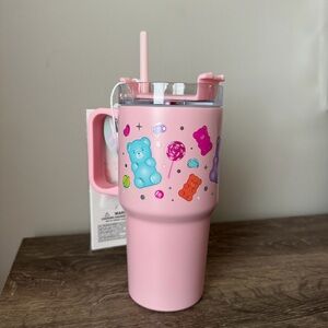 Gummy Bear Tumbler 20 oz. Stainless Steel Cup NEW Create Your Own Stickers Kids